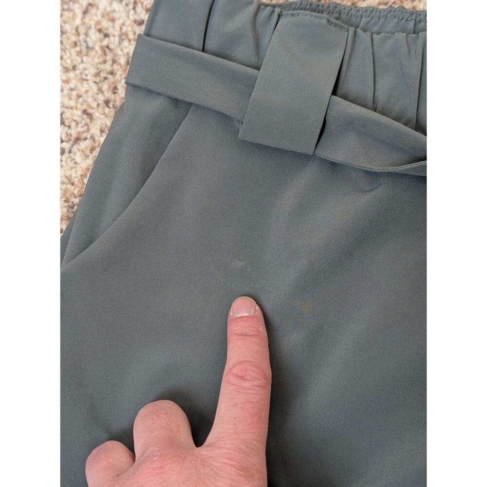 Athleta Skort Shorts Womens S Skyline Paper Bag Tie Elastic Waist Olive Green - Picture 4 of 9